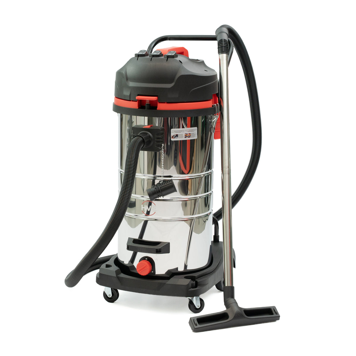 Industriële Nat- en Droogzuiger 100L – 3600W – 3 Motoren